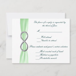 Kaart van Green Infinity Wedding Response
