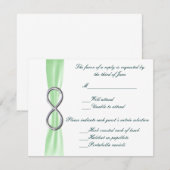 Kaart van Green Infinity Wedding Response (Voorkant / Achterkant)