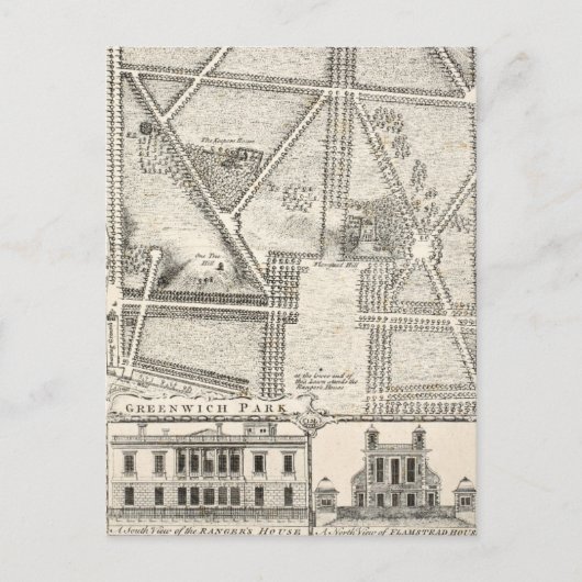 Kaart van Greenwich Park (Voorkant)