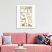 Kaart van Greenwich Park Canvas Afdruk (Insitu (Woonkamer))