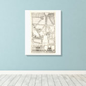 Kaart van Greenwich Park Canvas Afdruk (Insitu (Houten vloer))