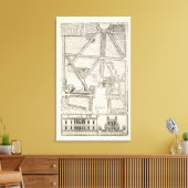 Kaart van Greenwich Park Canvas Afdruk (Insitu (Woonkamer))