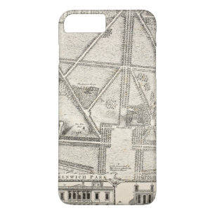 Kaart van Greenwich Park Case-Mate iPhone Case