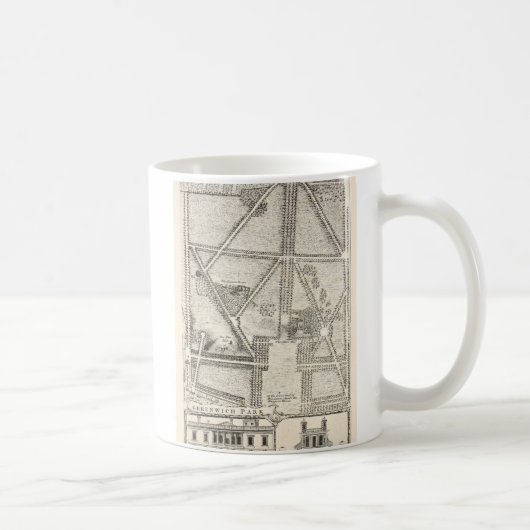 Kaart van Greenwich Park Koffiemok (Rechts)