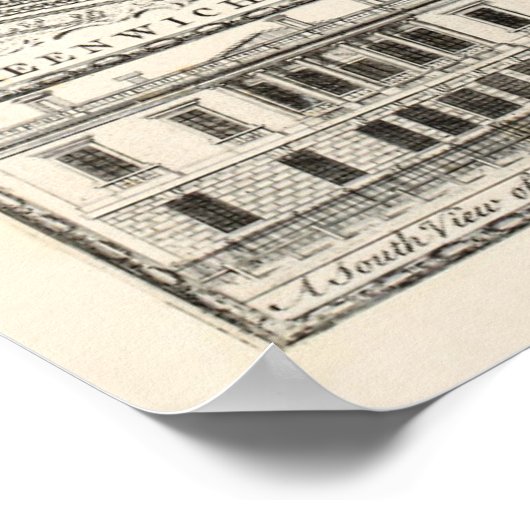 Kaart van Greenwich Park Poster (Hoek)