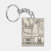 Kaart van Greenwich Park Sleutelhanger (Voorkant Links)