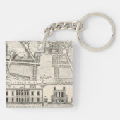 Kaart van Greenwich Park Sleutelhanger (Achterkant)