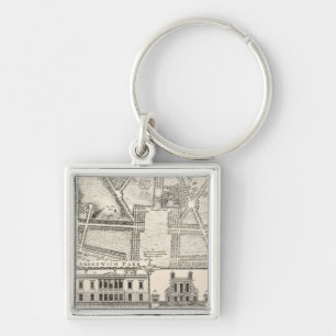Kaart van Greenwich Park Sleutelhanger