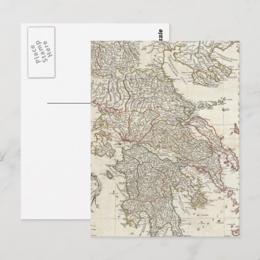  kaart van Griekenland (1794) (Voorkant / Achterkant)