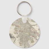  kaart van Griekenland (1794) Sleutelhanger (Voorkant)