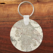  kaart van Griekenland (1794) Sleutelhanger (Voorkant)