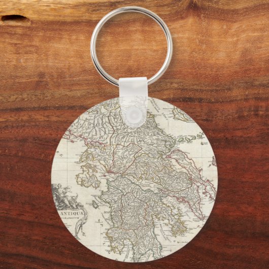  kaart van Griekenland (1794) Sleutelhanger (Voorkant)