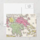 kaart van Griekenland (1853) (Voorkant / Achterkant)