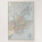  kaart van Griekenland (1901) Legpuzzel (Verticaal)