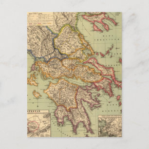  kaart van Griekenland (1903)