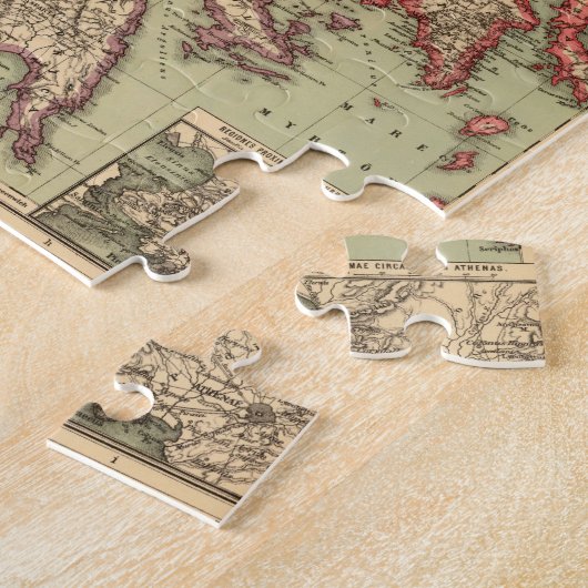  kaart van Griekenland (1903) Legpuzzel (Zijkant)