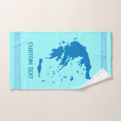 Kaart van Griekenland Bad Handdoek (Handdoek)