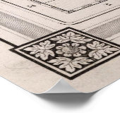  kaart van Griekenland en Italië (1852) Poster (Hoek)