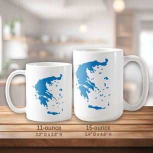 Kaart van Griekenland Koffiemok