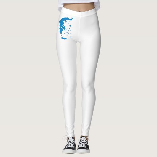 Kaart van Griekenland Leggings (Voorkant)