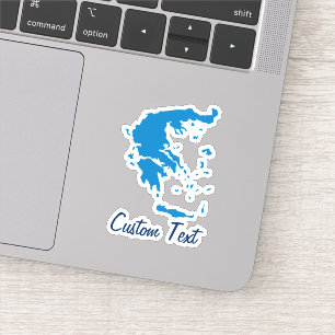Kaart van Griekenland Sticker