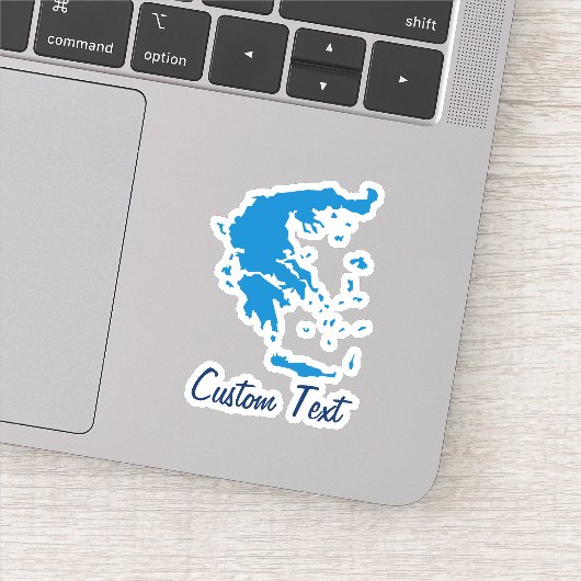 Kaart van Griekenland Sticker (Detail)