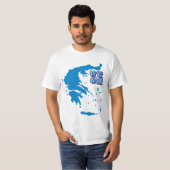 Kaart van Griekenland T-shirt (Voorkant volledig)