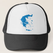 Kaart van Griekenland Trucker Pet (Voorkant)
