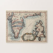  kaart van Groenland en IJsland (1694) Legpuzzel (Horizontaal)