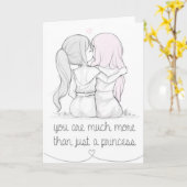 Kaart van groeten - meer dan alleen een prinses (Gele Bloem)