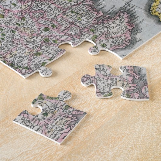 Kaart van Groot-Brittannië | 1631 Legpuzzel (Zijkant)