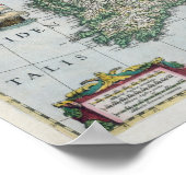 Kaart van Groot-Brittannië | 1631 Poster (Hoek)