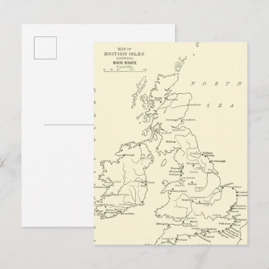 Kaart van Groot-Brittannië | Gezondheidsrapporten (Voorkant / Achterkant)