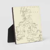 Kaart van Groot-Brittannië | Gezondheidsrapporten Fotoplaat (Voorkant)