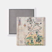 Kaart van Groot-Brittannië Magneet (Voorkant / Achterkant)