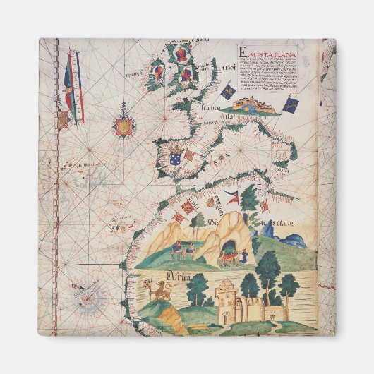 Kaart van Groot-Brittannië Magneet (Voorkant)