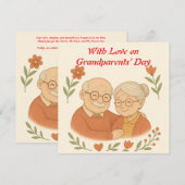 Kaart van grootouderdag (Voorkant / Achterkant)