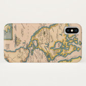 Kaart van grote avonturen Case-Mate iPhone case (Achterkant (horizontaal))