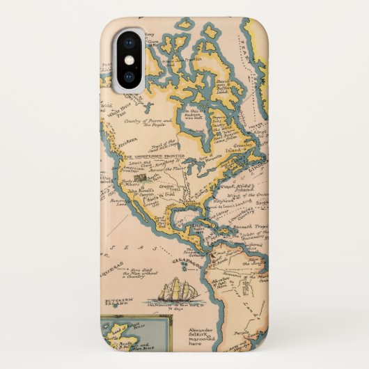 Kaart van grote avonturen Case-Mate iPhone case (Achterkant)