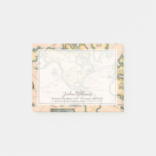 Kaart van grote avonturen post-it® notes