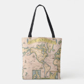 Kaart van grote avonturen tote bag (Achterkant)