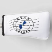 Kaart van Guam, poststempel Golfheadcover (Voorkant)
