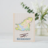  kaart van Guernsey (Staand voorkant)