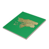 Kaart van Guinee-Bissau Tegeltje (Zijkant)