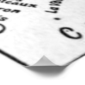 kaart van Haïti (1911) Poster (Hoek)