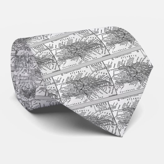  kaart van Haïti (1911) Stropdas (Opgerold)