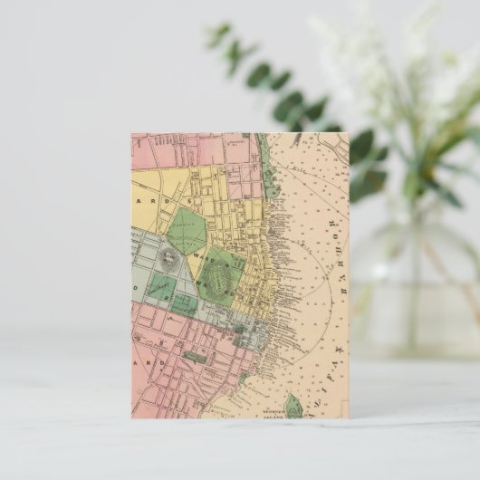  kaart van Halifax Nova Scotia (1878) (Staand voorkant)