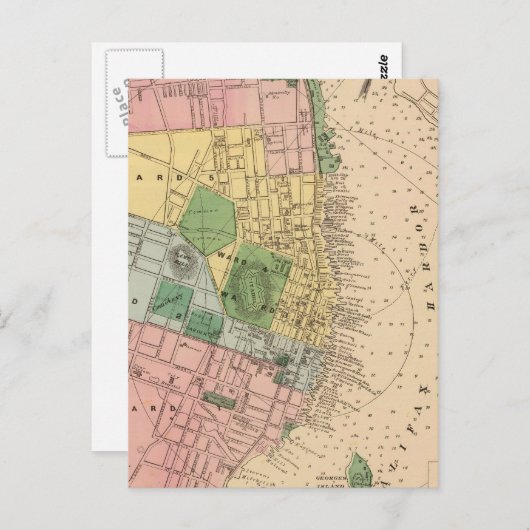  kaart van Halifax Nova Scotia (1878) (Voorkant / Achterkant)