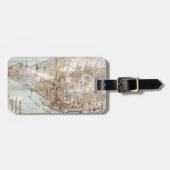  kaart van Halifax Nova Scotia (1890) Bagagelabel (Voorkant horizontaal)