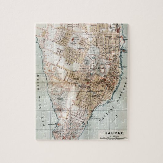 kaart van Halifax Nova Scotia (1890) Legpuzzel (Verticaal)